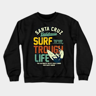 Surf Beach Summer Crewneck Sweatshirt